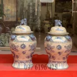 Chóe sứ men rạn lưỡng long chầu nguyệt 60 lít