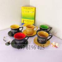 Cốc cà phê dáng eo quai số 7