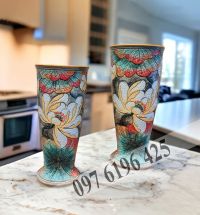 Lọ ly cao khắc sen 3D