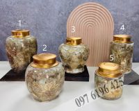 Lọ trà men đá nâu