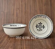 Bát tô phở viền hoa móc in logo