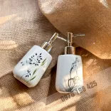 Bình đựng dầu gội sữa tắm thân bầu họa tiết vẽ tay