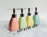 Bình đựng dầu gội sữa tắm men mát thang bầu