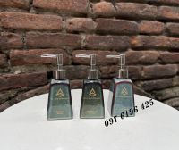 Bình dầu gội sữa tắm in logo hình thang men hỏa biến