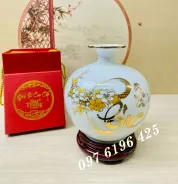 Bình hút tài lộc màu trắng chữ Phúc