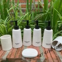 Bình dầu gội, sữa tắm men tấm dáng trụ vát