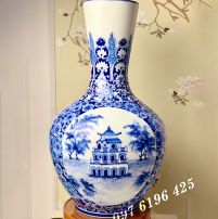 Lọ men lam vẽ cảnh Hà Nội
