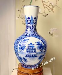 Lọ men lam vẽ cảnh Hà Nội