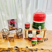 Bình nước có vòi hình quả dưa hấu