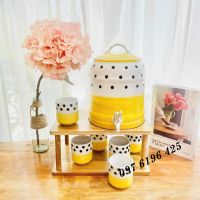 Bình nước có vòi chấm bi