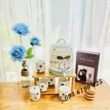 Bình nước bằng sứ có vòi vẽ hoạt hình