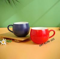 Ly sứ men màu hình quả táo
