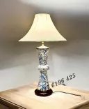 Đèn ngủ gốm Bát Tràng men lam hoa dây