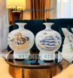 Bình hút tài lộc thuận buồm xuôi gió in logo