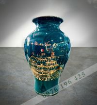 Lọ quà tặng vẽ vàng xanh melad