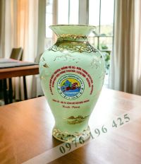 Lọ hoa quà tặng vẽ vàng men ngọc