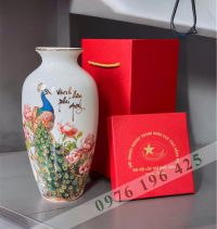 Lọ hoa quà tặng vinh hoa phú quý vàng kim