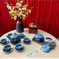 Bộ trà men hỏa biến in logo Vietcombank