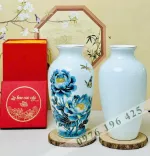 Lọ hoa quà tặng hoa mẫu đơn vàng kim