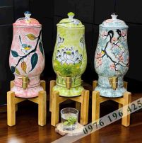 Bình đựng nước gốm sứ Bát tràng dáng ly