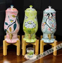 Bình đựng nước gốm sứ Bát tràng dáng ly