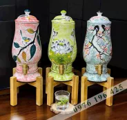 Bình đựng nước gốm sứ Bát tràng dáng ly