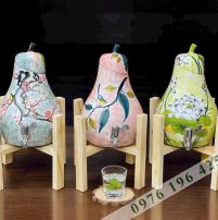 Bình đựng nước gốm sứ Bát tràng dáng quả Lê