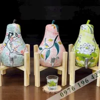 Bình đựng nước gốm sứ Bát tràng dáng quả Lê