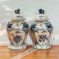 Chóe men rạn vẽ tứ linh 25L