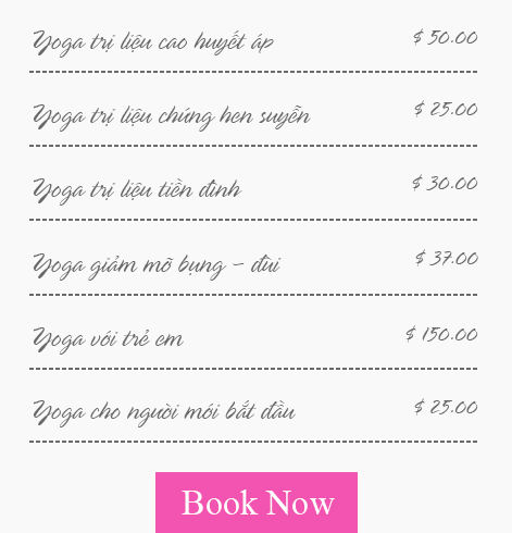 Bảng Giá Yoga
