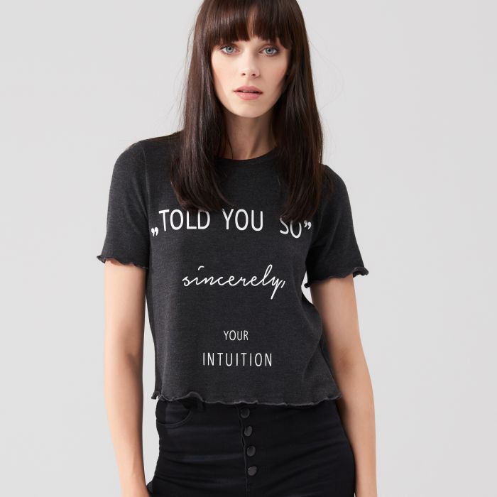 Áo blouse "Told you so"