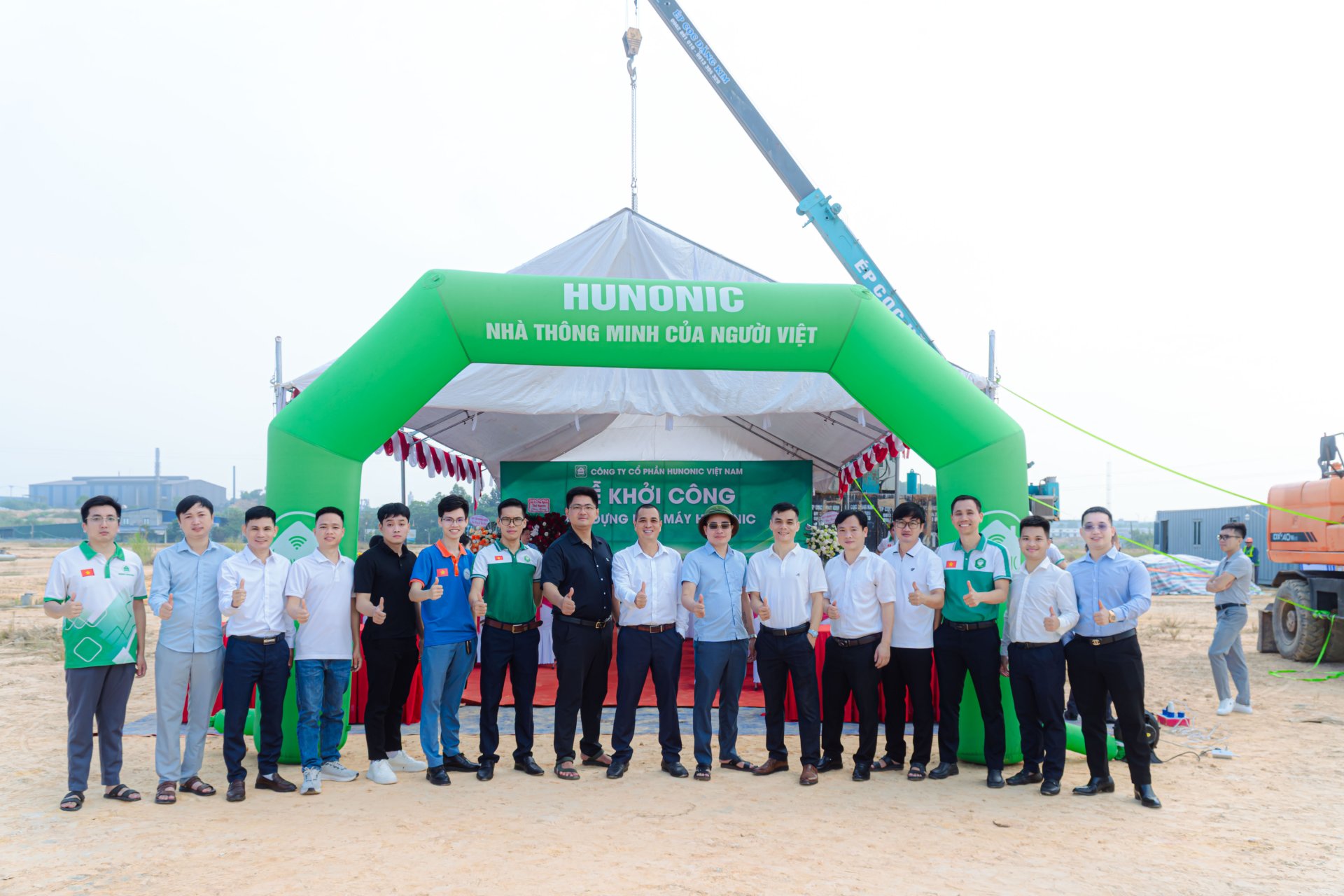 HOÀNG NGUYỄN THAM DỰ LỄ KHỞI CÔNG NHÀ MÁY HUNONIC VIỆT NAM – DẤU MỐC PHÁT TRIỂN CÔNG NGHỆ NHÀ THÔNG MINH VIỆT