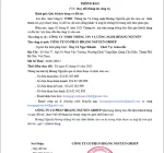[THÔNG BÁO] THAY ĐỔI TÊN CÔNG TY