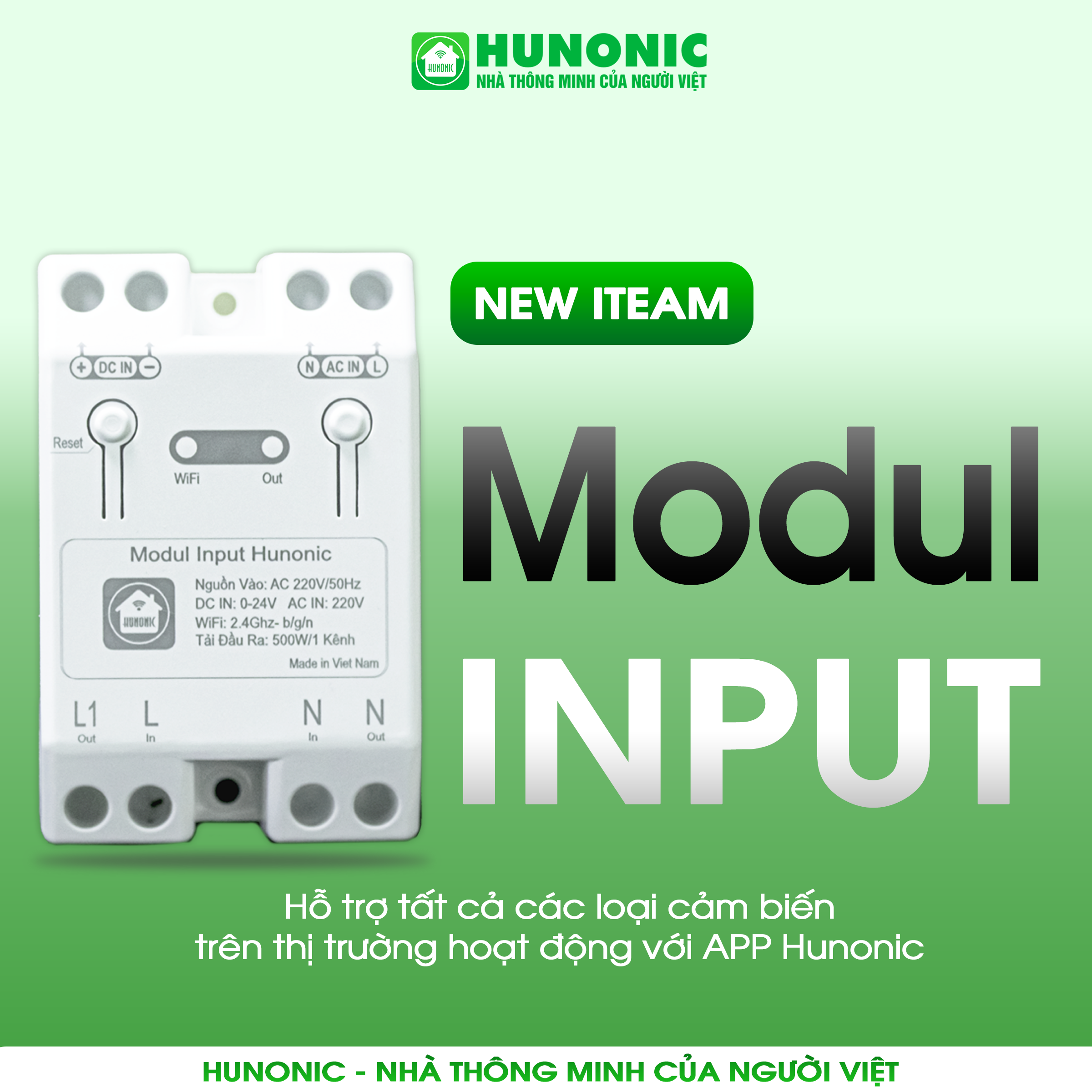 Modul Input Hunonic – Giải Pháp Đầu Vào Thông Minh Và Đa Dạng - chính hãnġ bảo hành 12 tháng