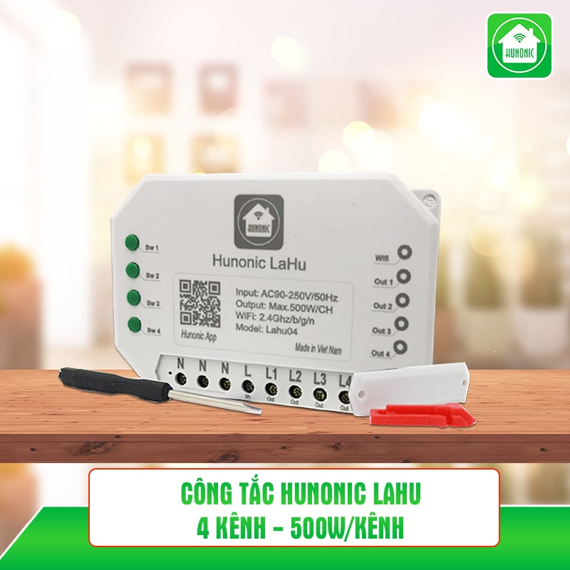 Công tắc Hunonic Lahu 1 kênh công suất lớn 4000W - Chính hãng bảo hành 12 tháng
