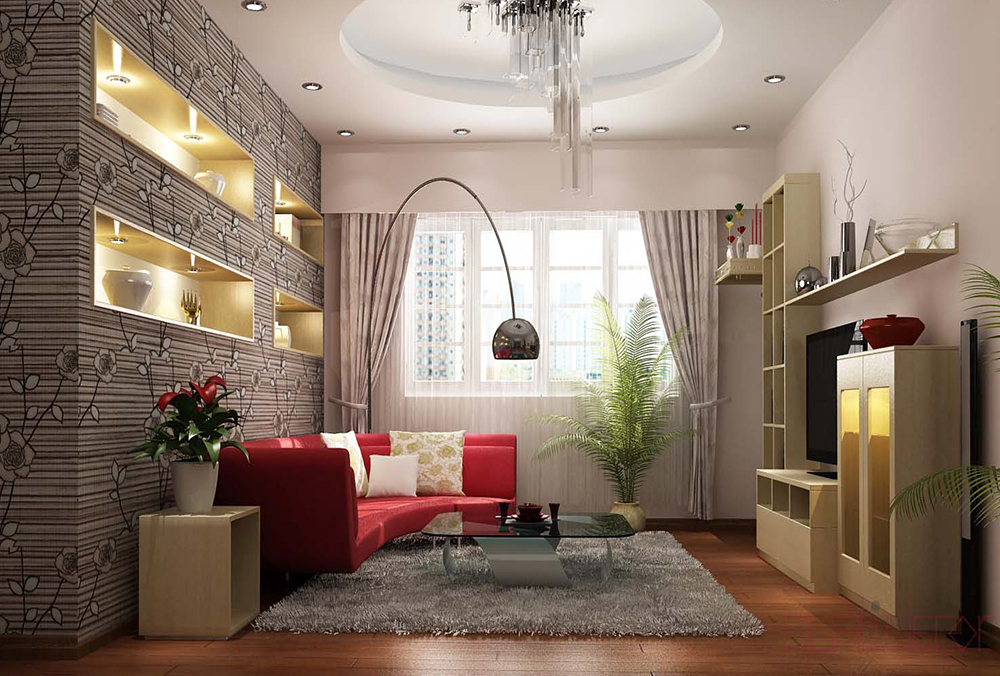 Mẫu phòng khách đẹp dành cho nhà ống nhà phố