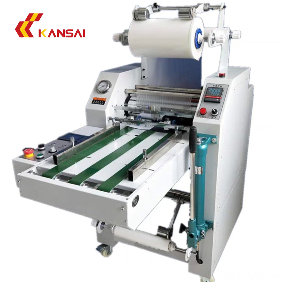 Máy cán màng thủy lực Hydraulic 500B tách giấy tự động