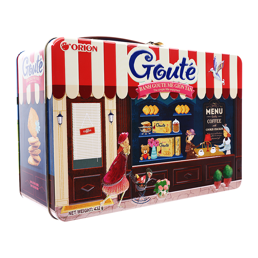 Bánh Gouté mè giòn tan Orion hộp 432g
