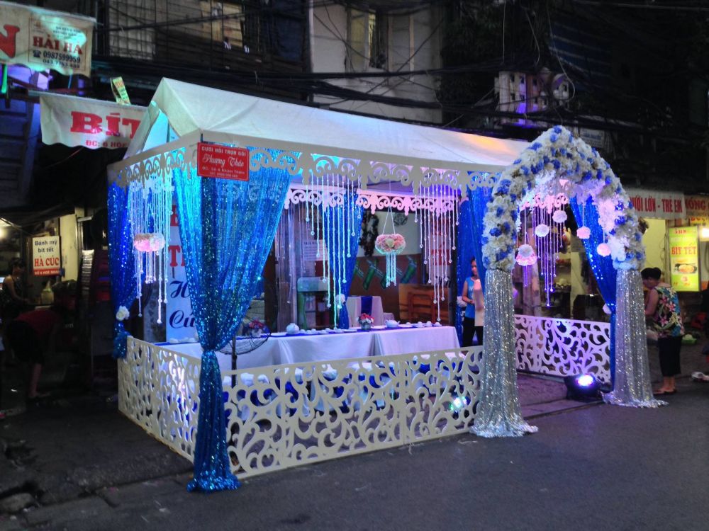 Nhà Bạt Kim Sa Xanh