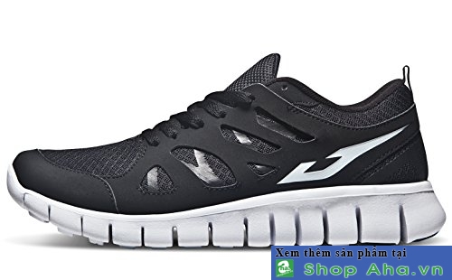 giày tesla đen trắng