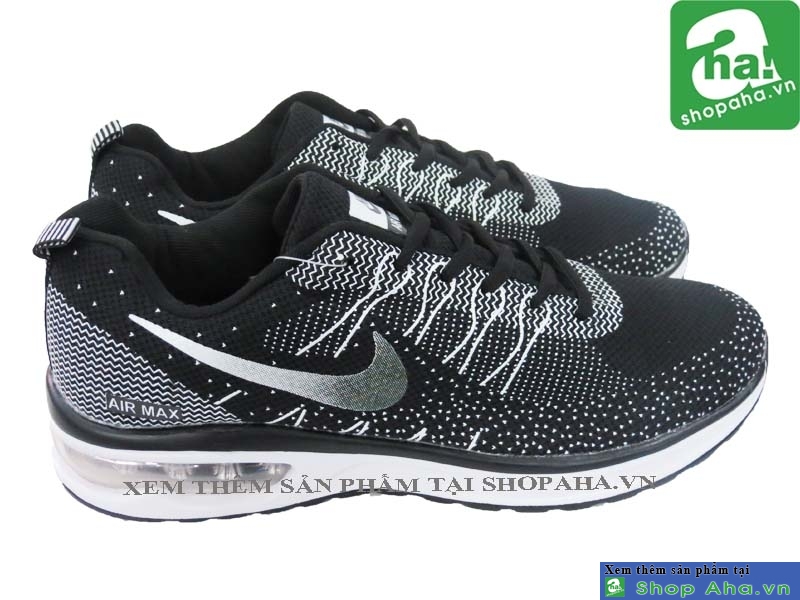 GIày Thể Thao Nam Màu Xám Đen Xọc SNM015