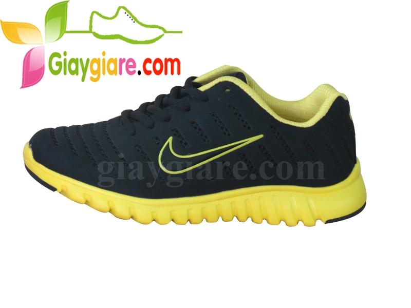 Giày Thể Thao Nữ Nike Nhẹ Đen Vàng GNN01