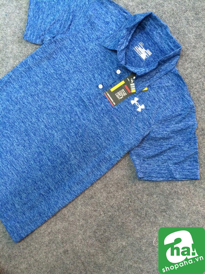 ÁO UNDERARMOUR CỔ ĐỨNG  XANH DƯƠNG