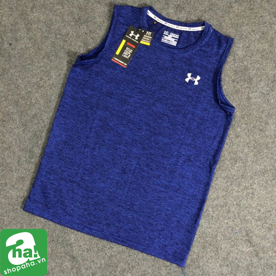 ÁO UNDERARMOUR XANH LAM KHÔNG TAY