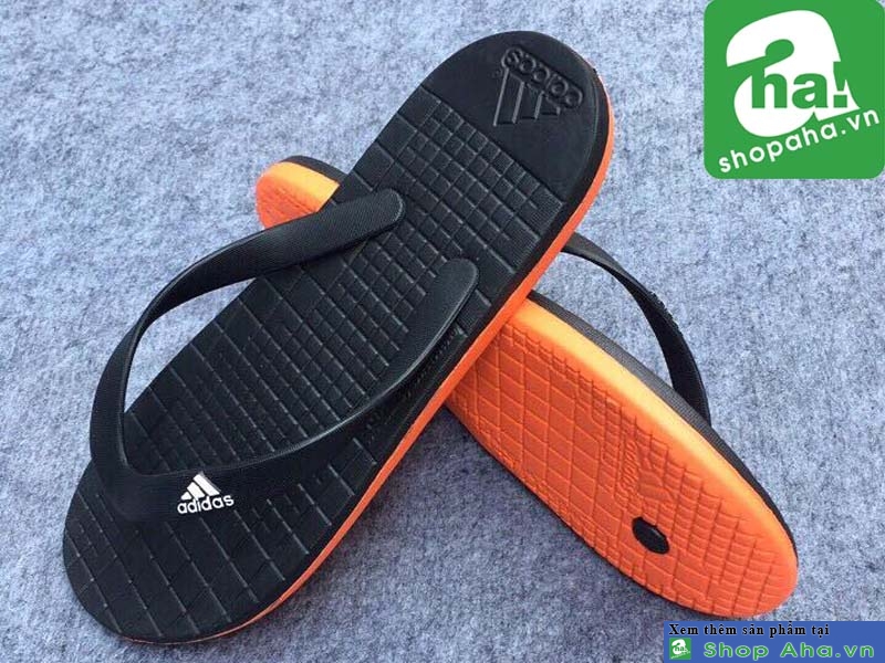 Dép Kẹp Adidas Màu Đen Cam DKB01