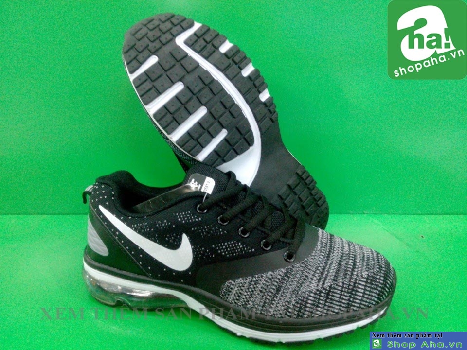 Giày Nike Thể Thao Nam Đen Xám