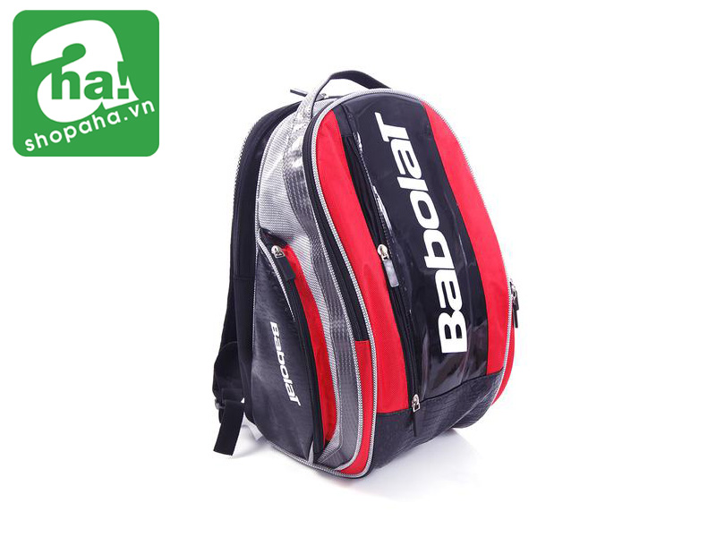 Balo Tennis Babolat Đen Đỏ Viền Xám