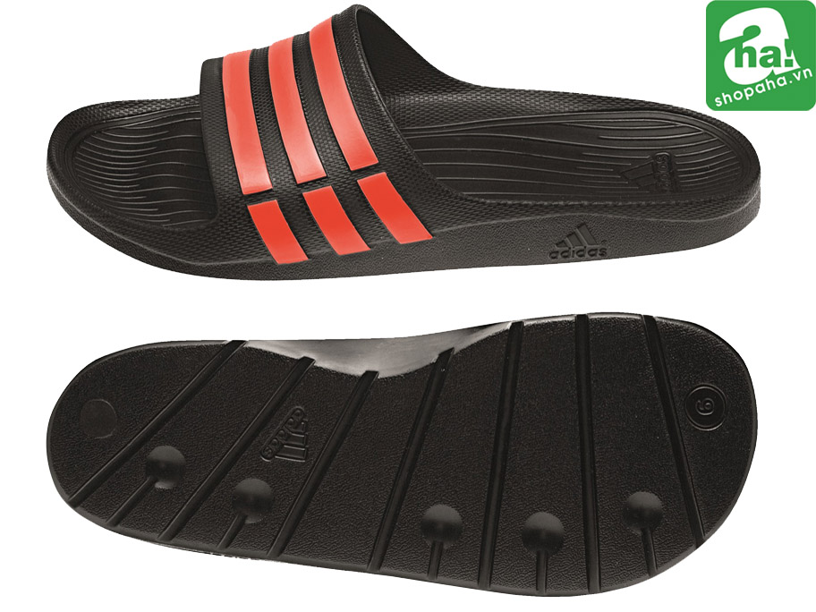 Dép Đúc Adidas Đen Đỏ DN029