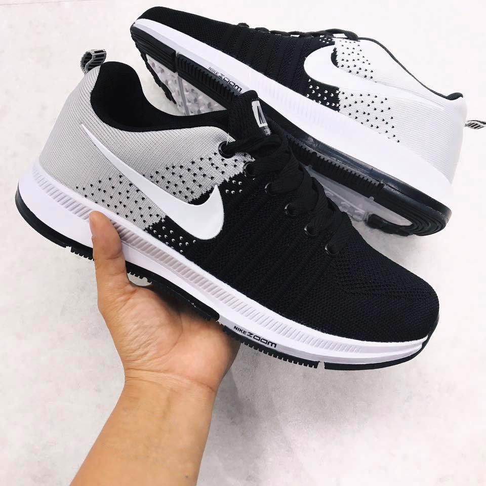 giày nike đen xám DX012