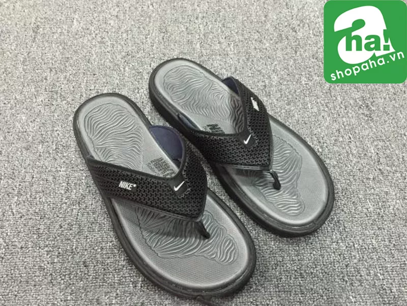 Dép nike xỏ ngón xám quai đen